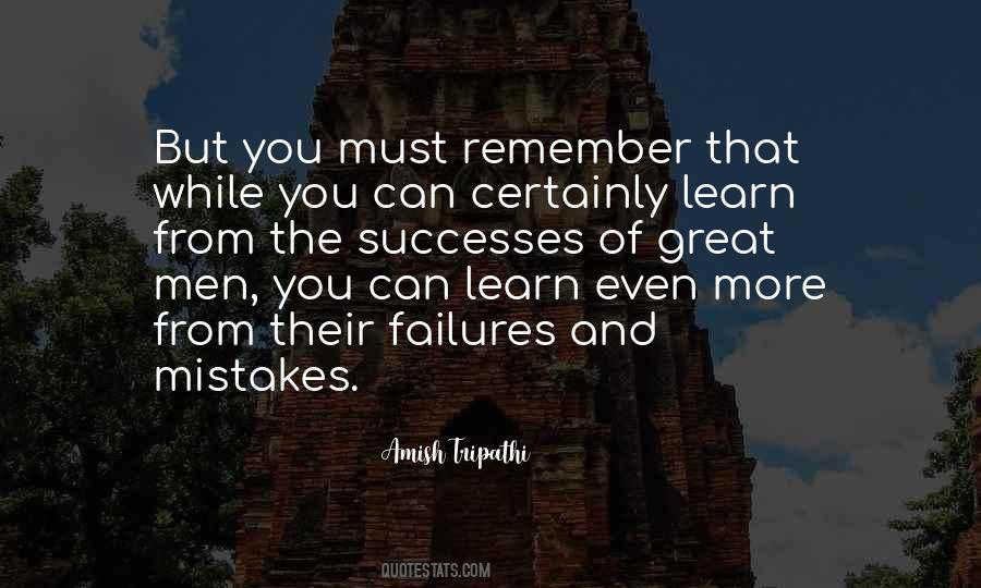 Learn From The Mistakes Quotes #80746