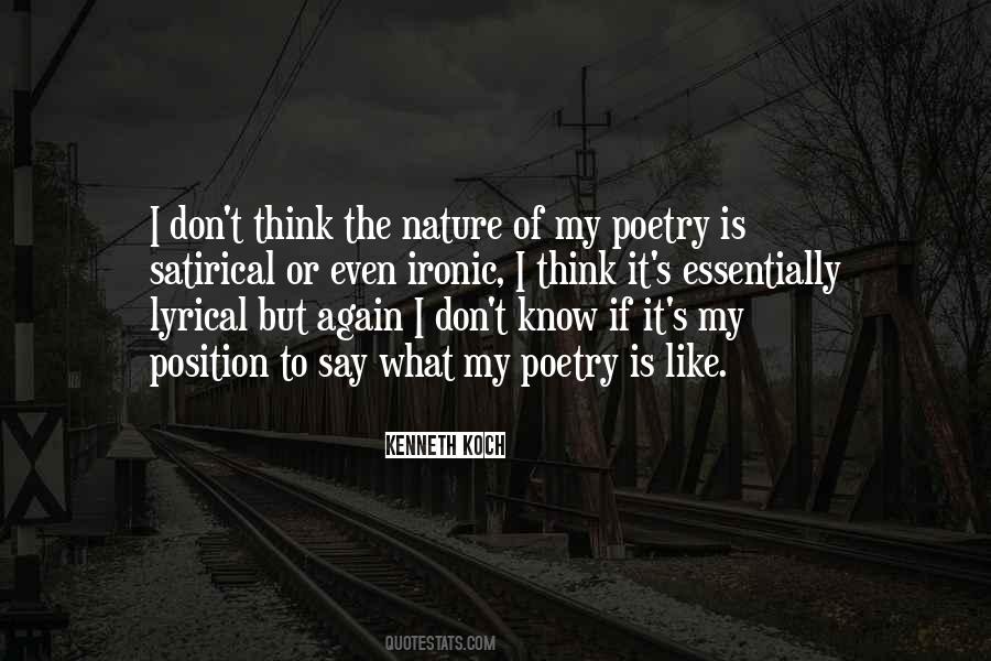 Quotes About The Nature Of Poetry #1332778