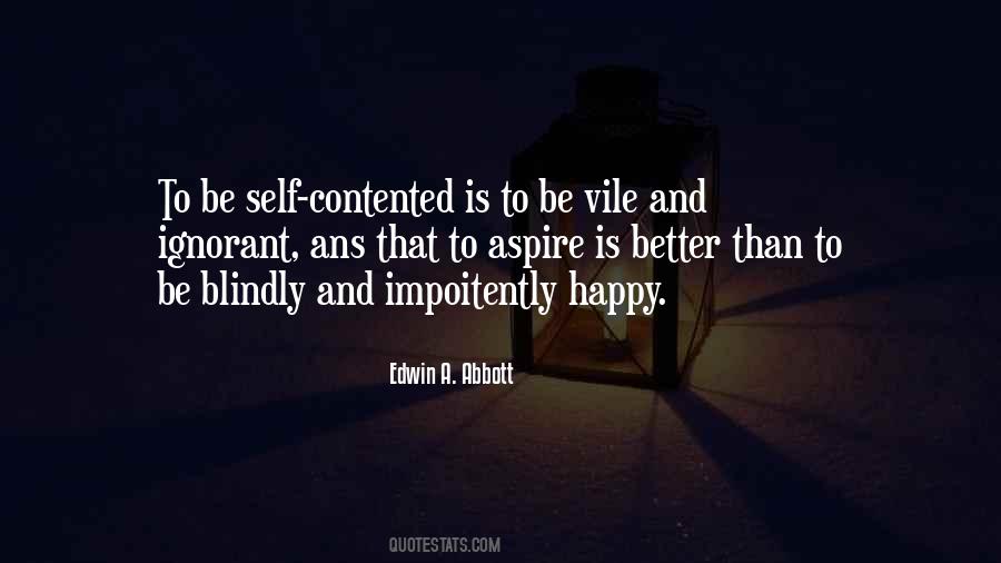 Be Happy And Contented Quotes #1279073