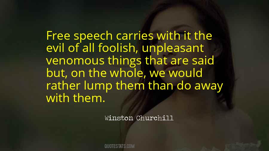 Churchill Free Speech Quotes #1653890