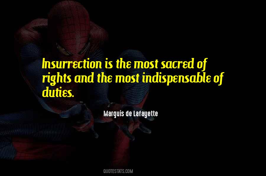 Marquis De Lafayette Insurrection Quotes #267701