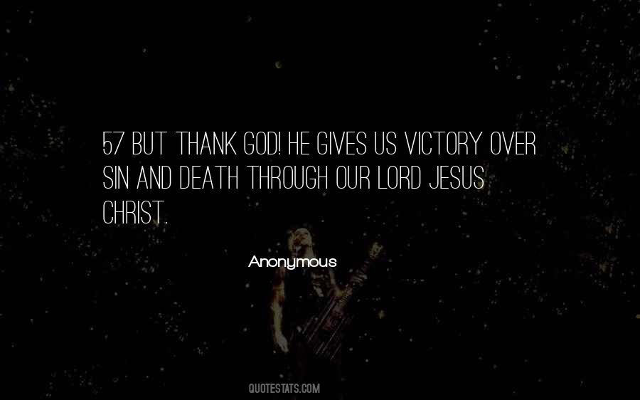 Jesus Victory Quotes #1125306