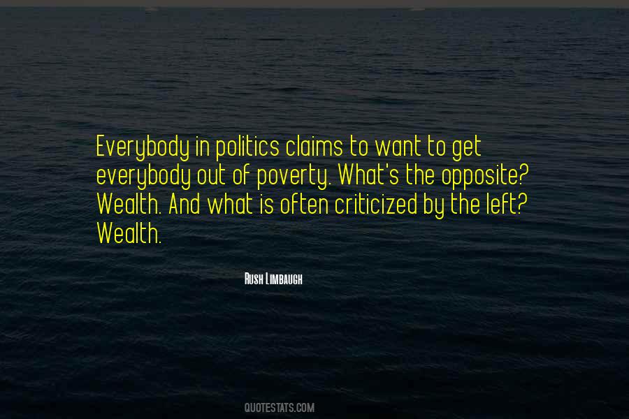 Opposite Of Poverty Quotes #998434