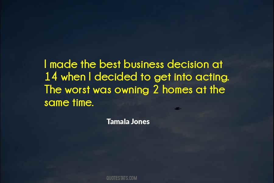 Business Decision Quotes #305482