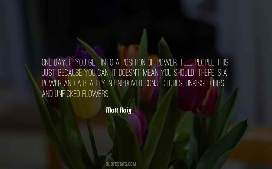 Power Of Flowers Quotes #1367814