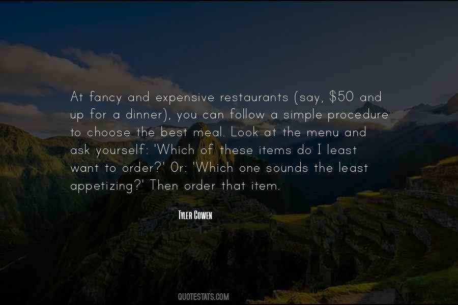Dinner For One Quotes #1764260