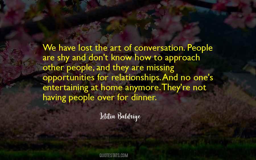 Dinner For One Quotes #599921