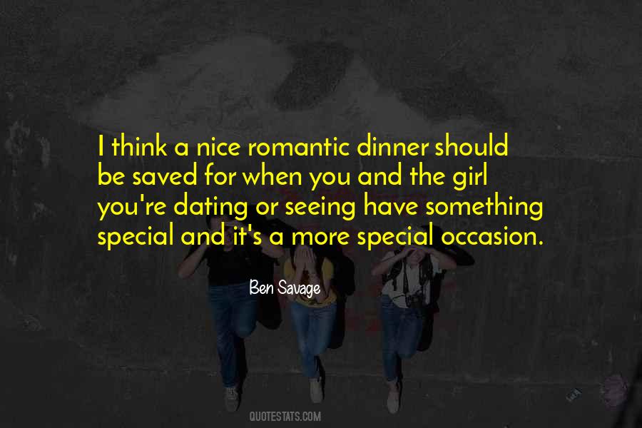 Dinner With Special Someone Quotes #1562243