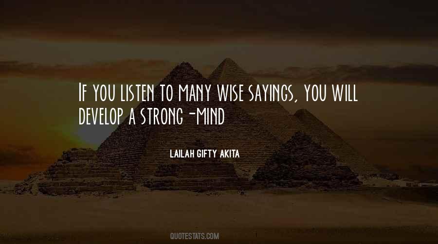 Wise Strong Quotes #929076