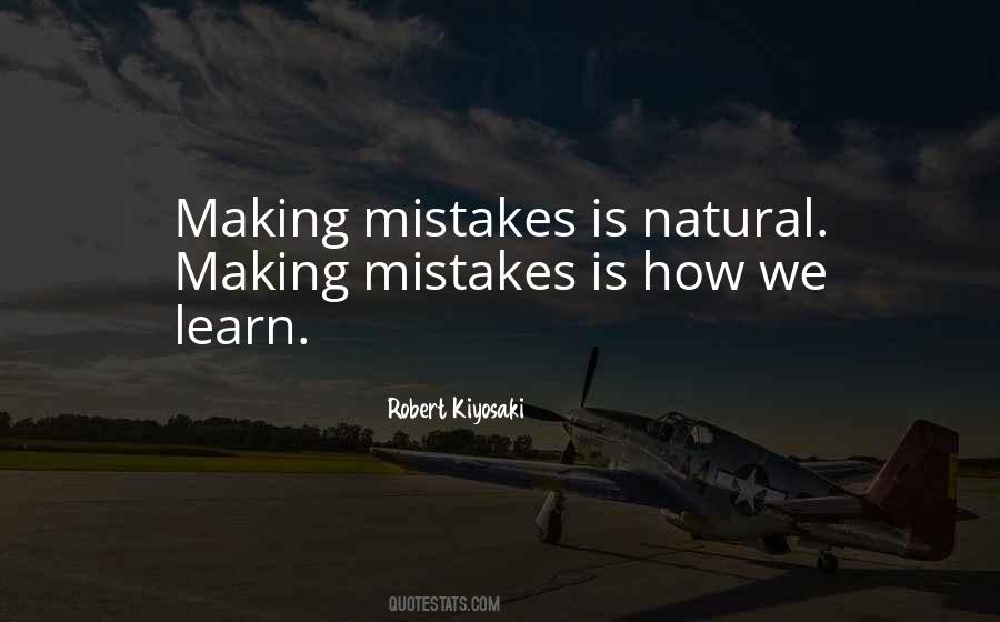 Learn By Making Mistakes Quotes #1824803