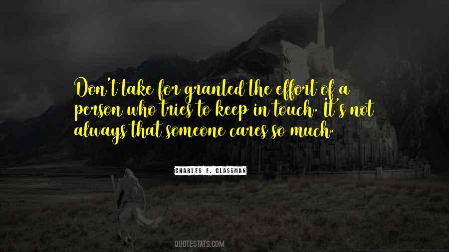 Take For Granted Love Quotes #813676