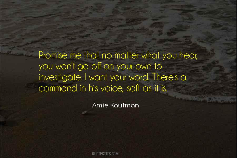 I Want To Hear Your Voice Quotes #151163