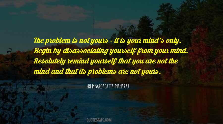The Problem Is Not The Problem Quotes #11084