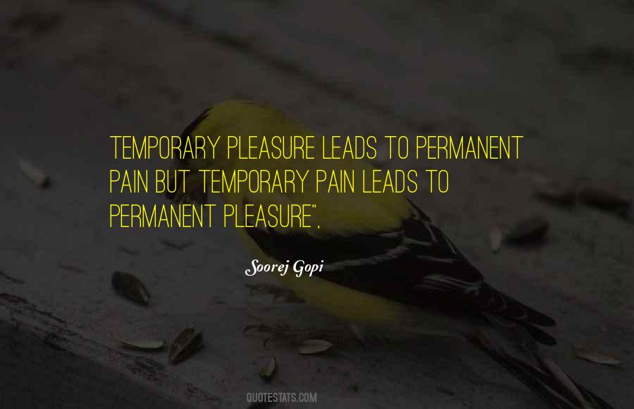 Pain Is Not Permanent Quotes #1255909