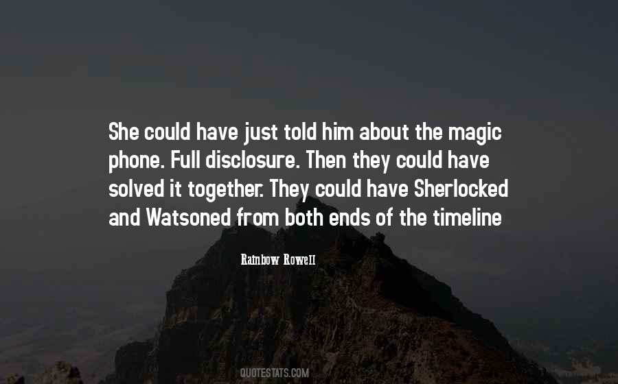 Watson And Sherlock Quotes #1775374