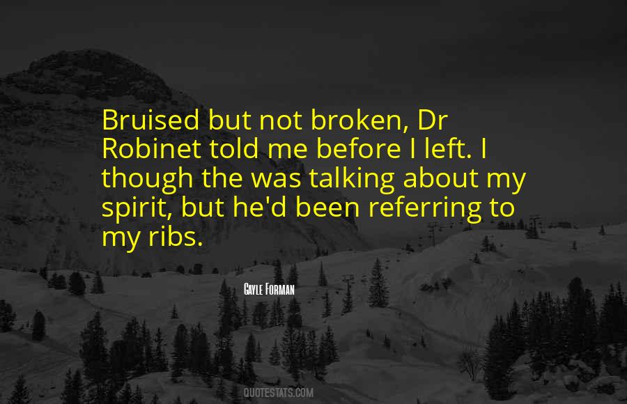 U Left Me Broken Quotes #156020