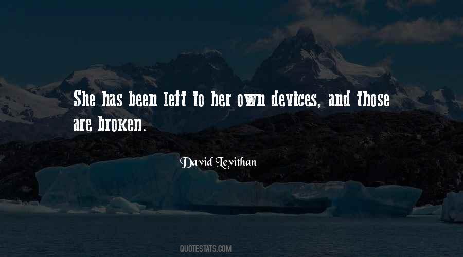 U Left Me Broken Quotes #229939