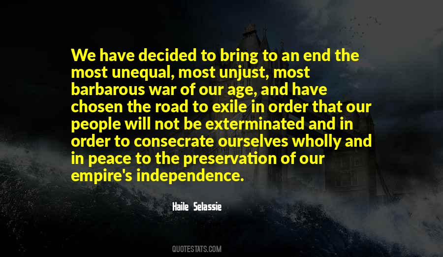 In Order To Have Peace Quotes #289468