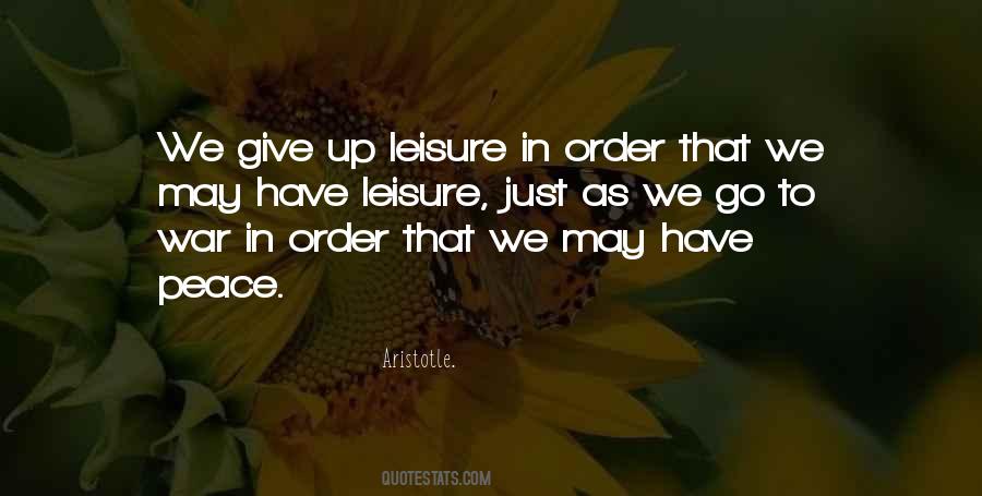 In Order To Have Peace Quotes #790289