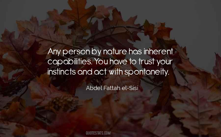 Person Nature Quotes #1824011