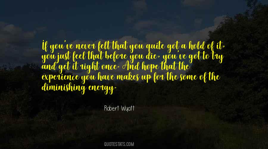 Energy You Feel Quotes #744100