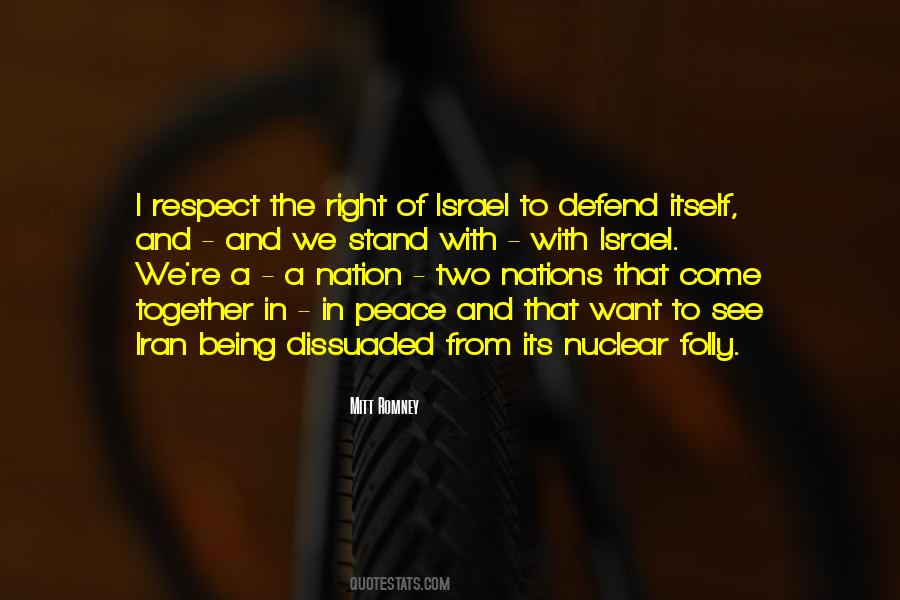 Quotes About Israel Peace #1227161