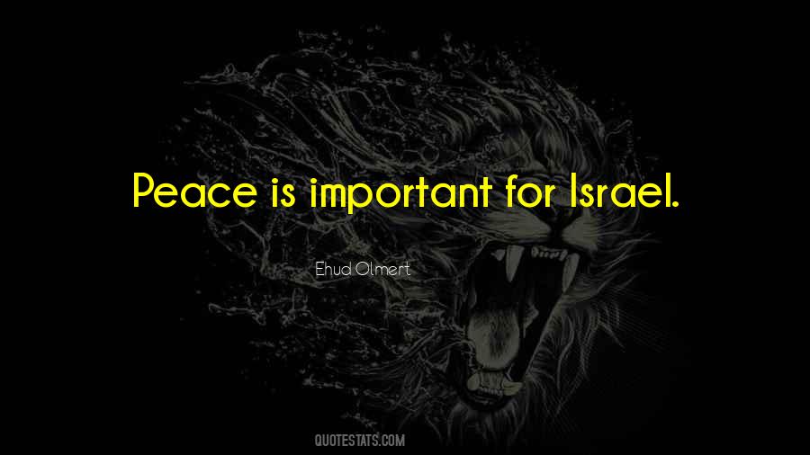 Quotes About Israel Peace #439751