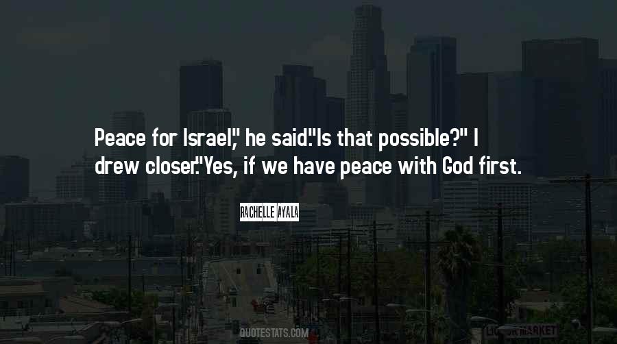 Quotes About Israel Peace #648916