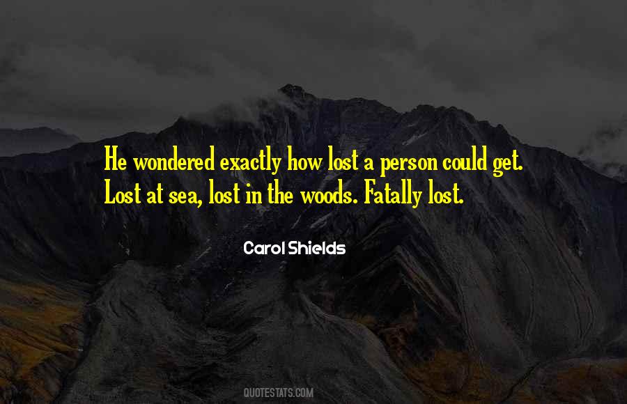 Lost In The Sea Quotes #342335