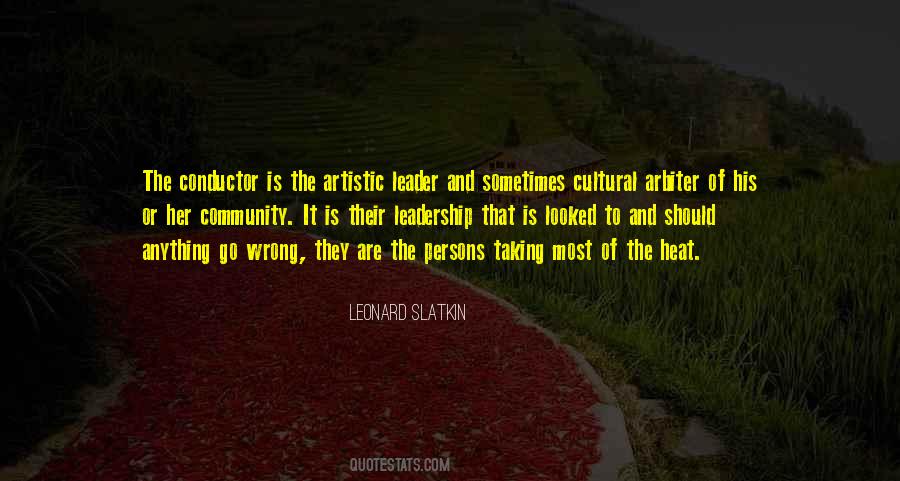 Cultural Leadership Quotes #501438