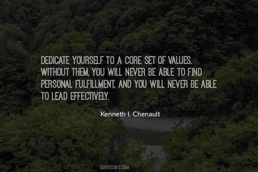 Personal Core Values Quotes #1598052