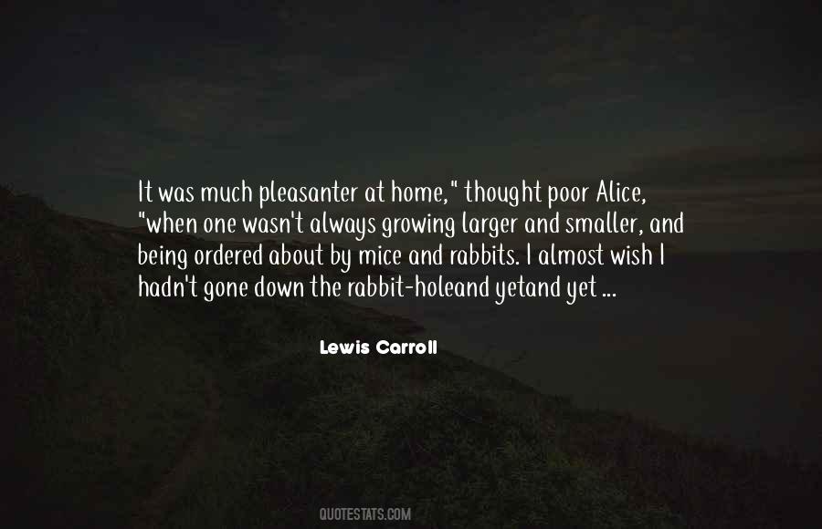 Lewis Carroll Rabbit Hole Quotes #399577