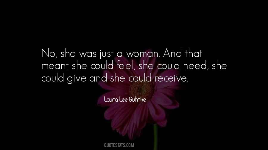 Just A Woman Quotes #1568987