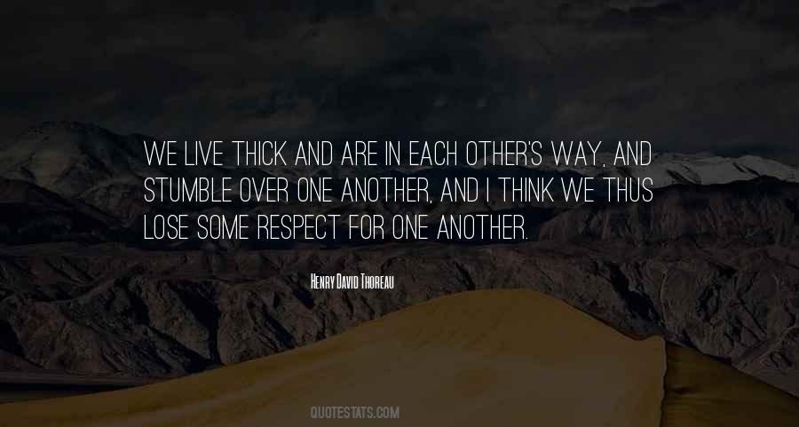 We Live For Each Other Quotes #1440004