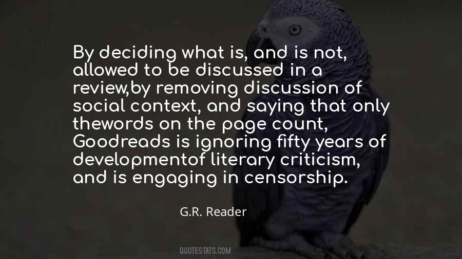 What Is A Literary Quotes #1393357