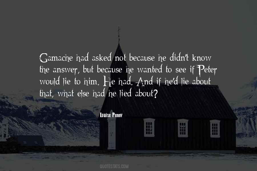 About Lie Quotes #164145