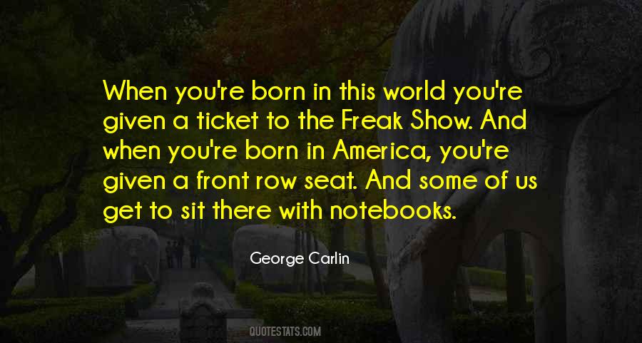 Sit In The Front Row Quotes #1101930