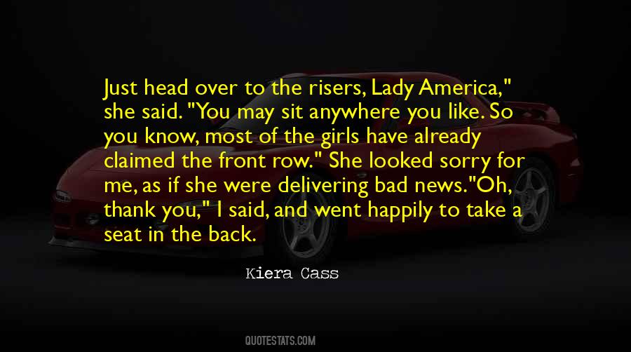Sit In The Front Row Quotes #1163772