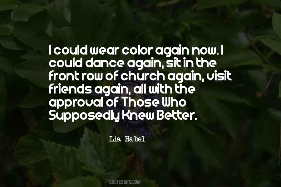 Sit In The Front Row Quotes #761643