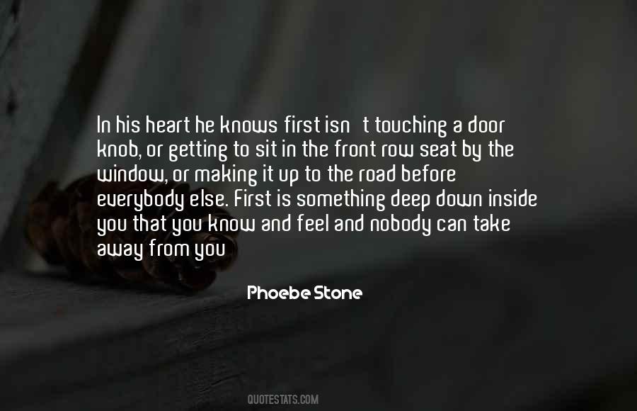 Sit In The Front Row Quotes #908557
