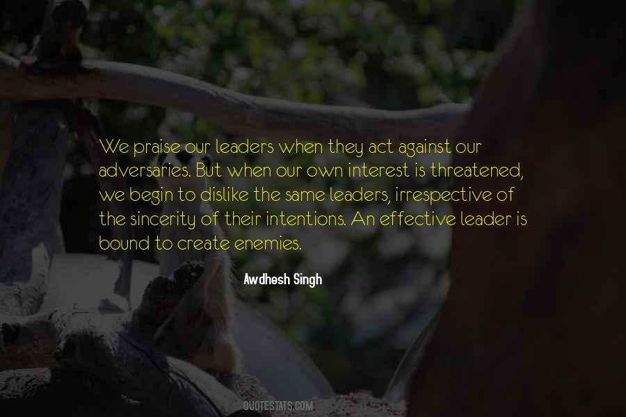 Our Leader Quotes #1596629