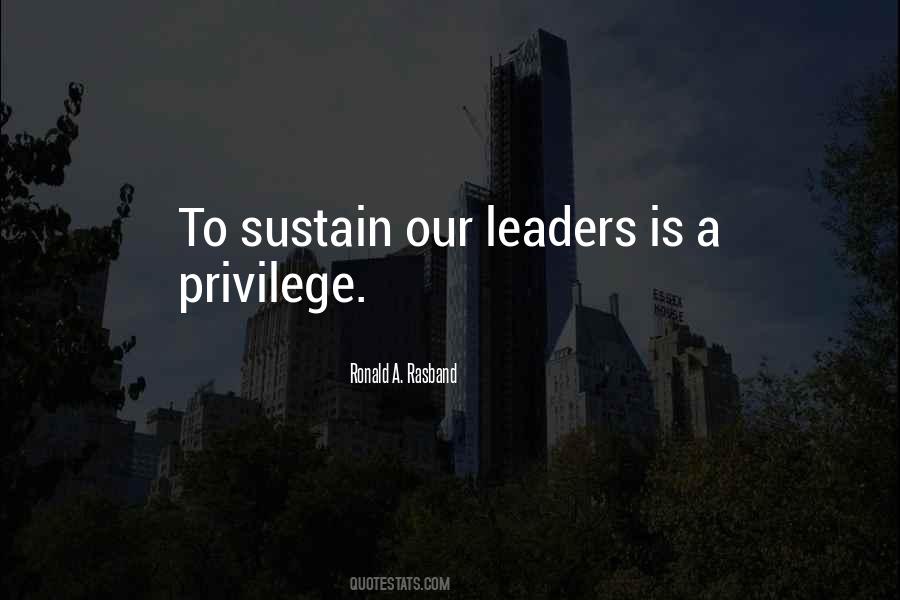 Our Leader Quotes #682400