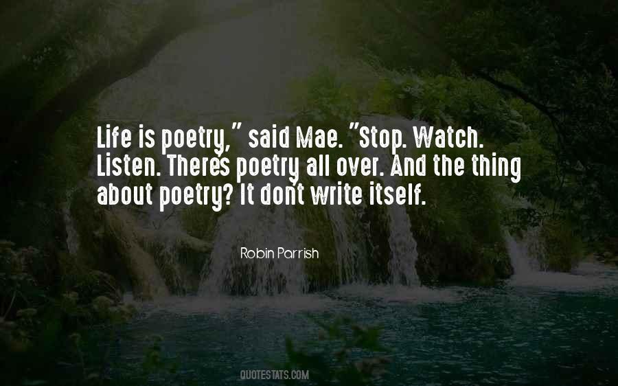 Life Is Poetry Quotes #1375809