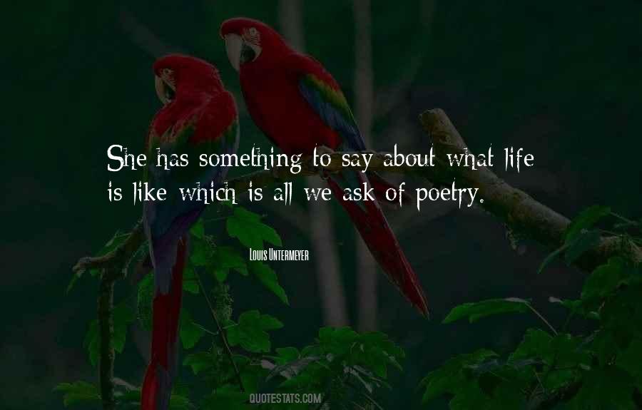 Life Is Poetry Quotes #205829