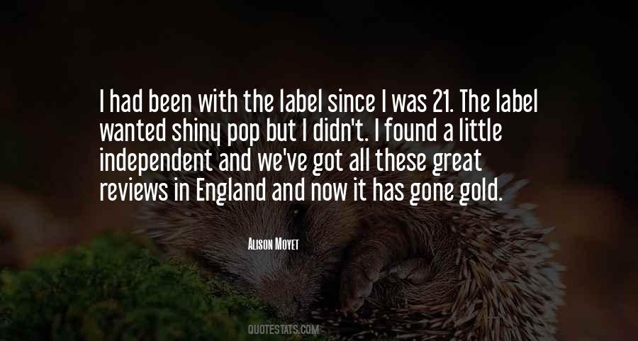 Gold Label Quotes #942073