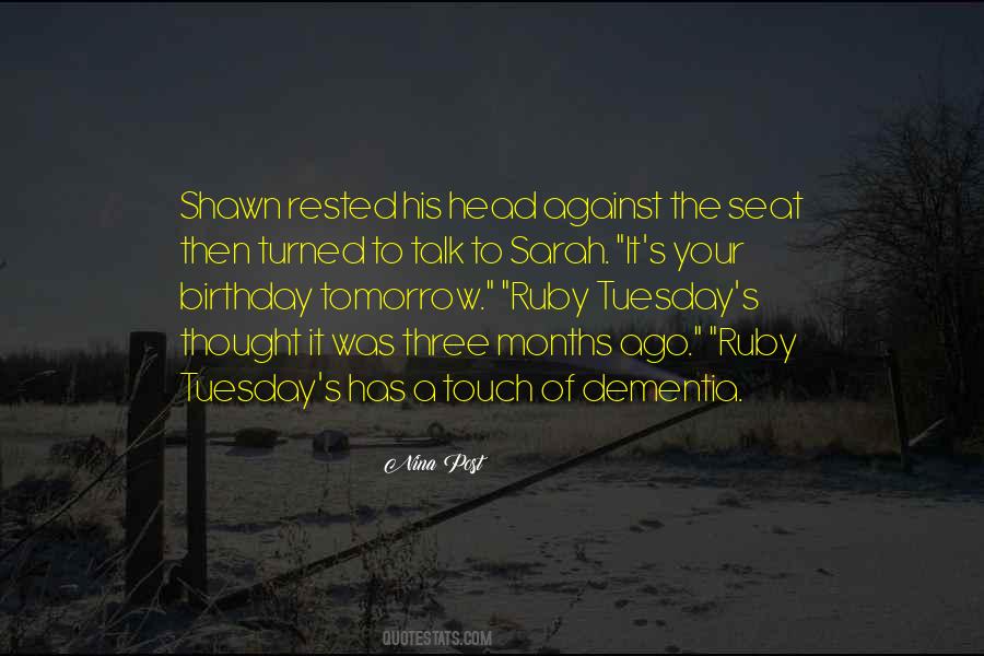 My Birthday Without You Quotes #17381