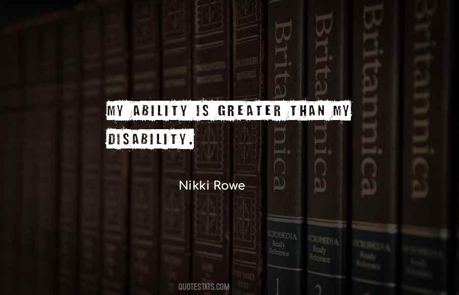 Disability Ability Quotes #562843
