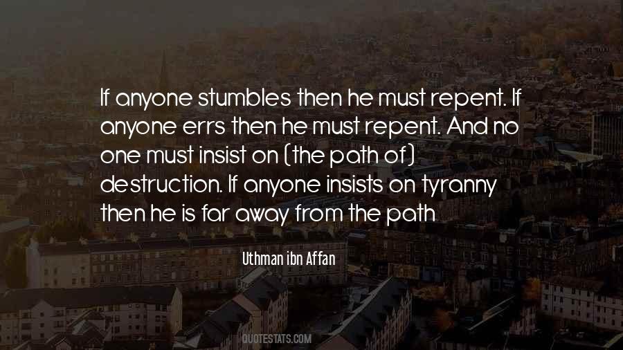 Path Of Destruction Quotes #1859920
