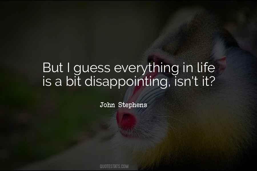 Disappointing Quotes #323010 Disappointing Quotes #323010