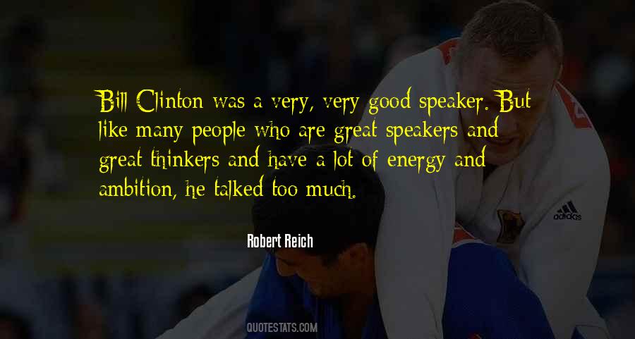 Great Speaker Quotes #838830